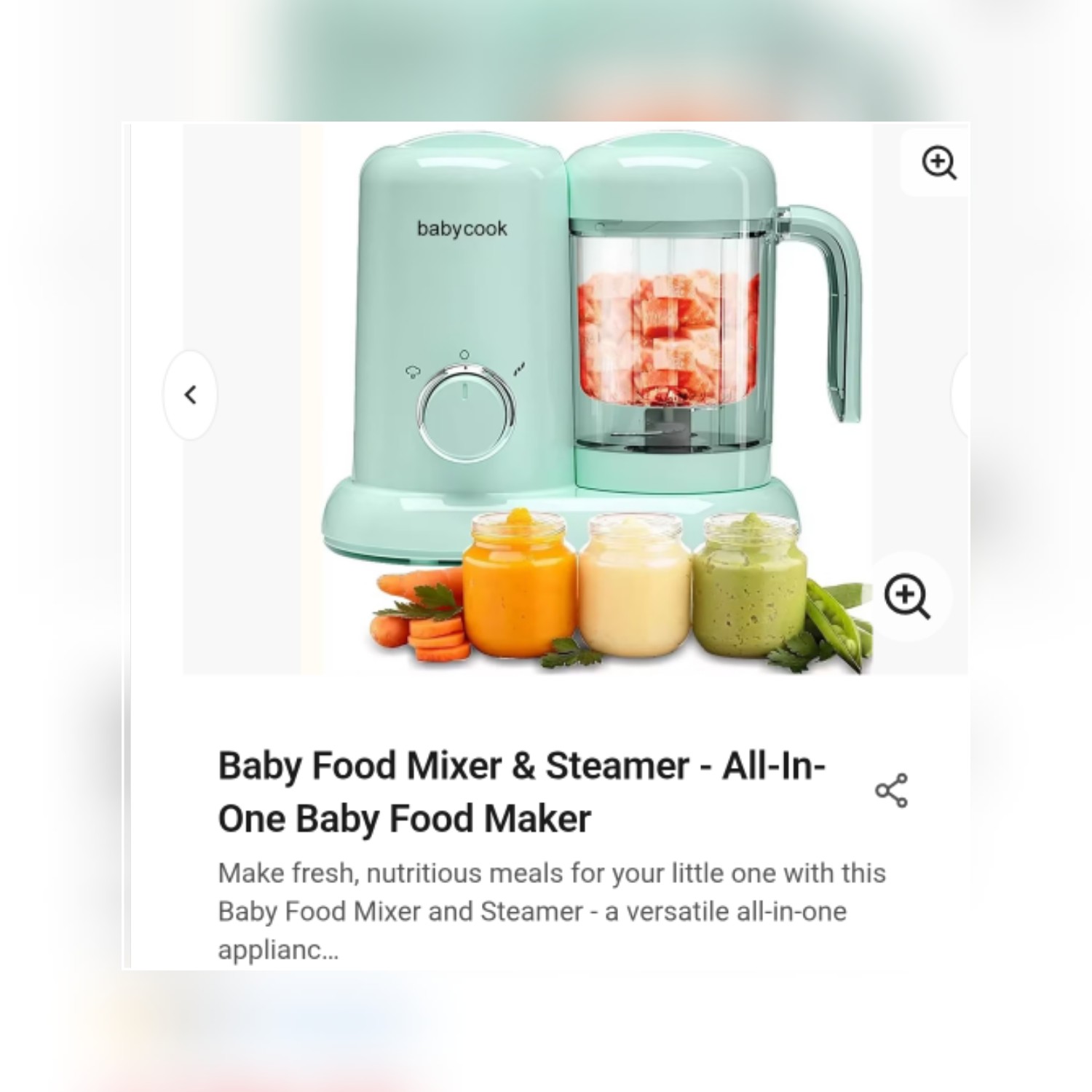 Babycook food processor