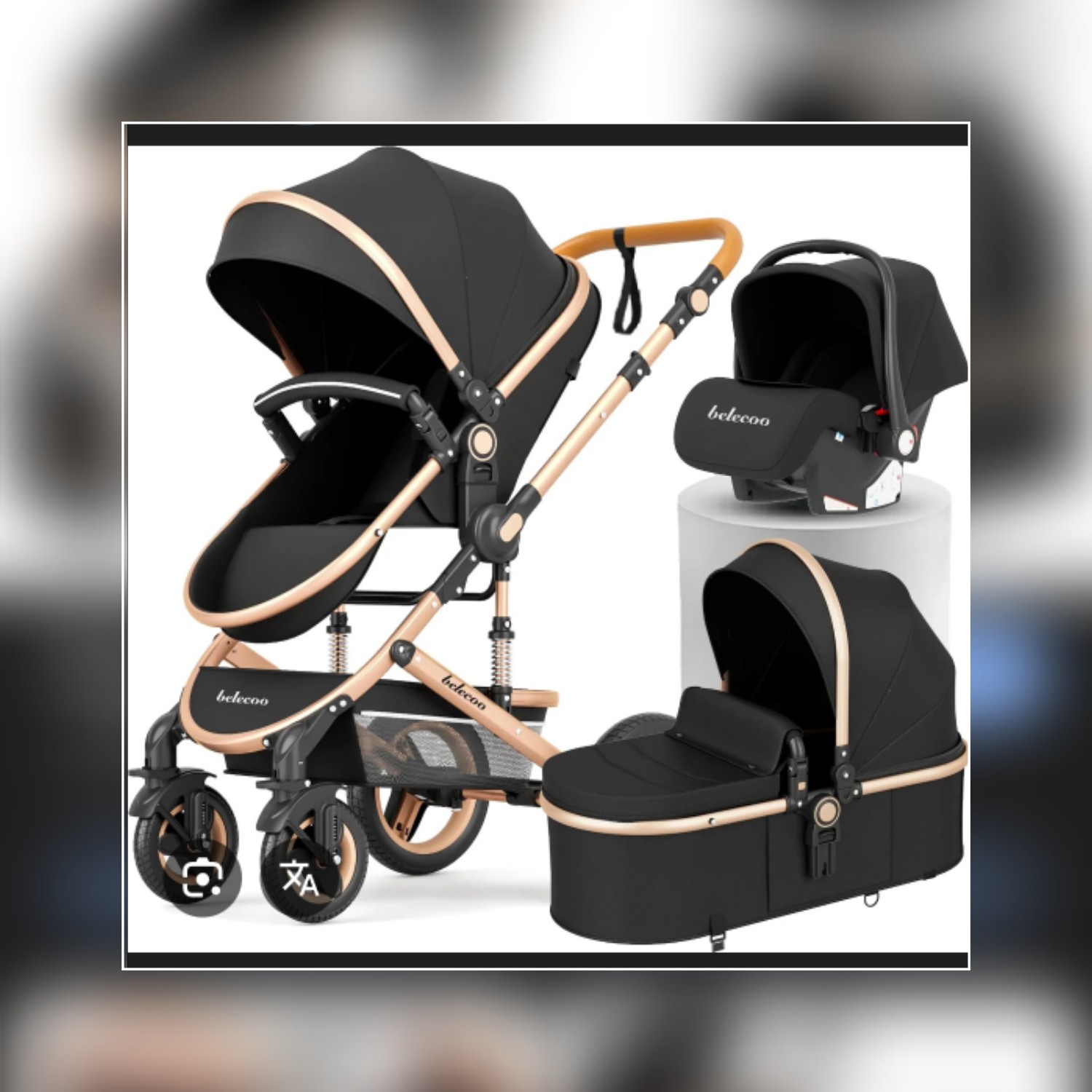 Belecco stroller 3in1